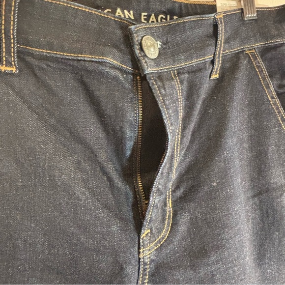 AMERICAN EAGLE SZ 12S Wide Leg Dark Wash Jean Trouser NEW WITH TAG - Picture 3 of 16